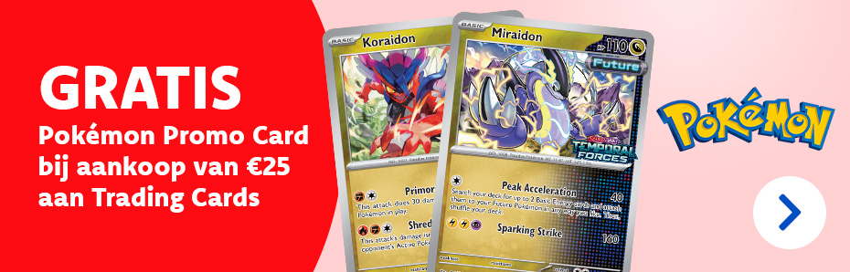 Ontvang een gratis Promo Card bij besteding van €25 aan Pokémon Trading Cards - Op = op!