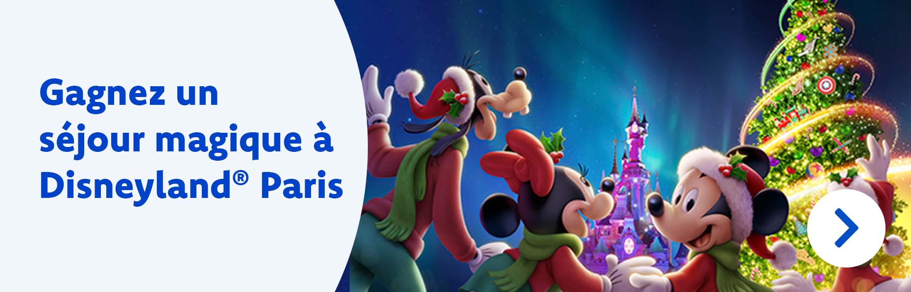 Speel van 20/10 t.e.m. 6/12/2022 mee met de Disney-wedstrijd van DreamLand en maak kans op een verblijf in Disneyland® Paris.