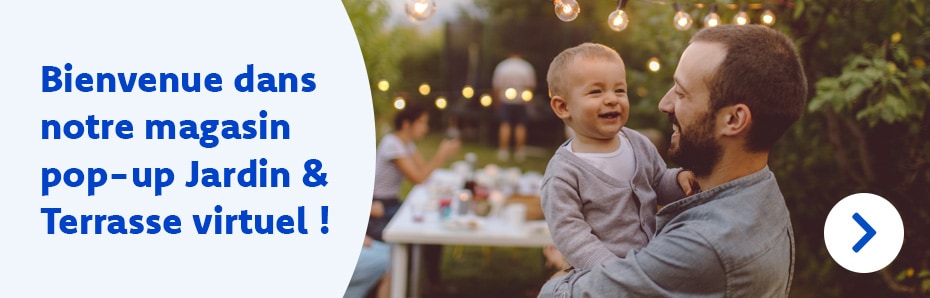 Visitez virtuellement notre magasin pop-up Jardin & Terrasse jusqu'au 22/7/2023 inclus et découvrez les plus beaux meubles de jardin depuis chez vous.
