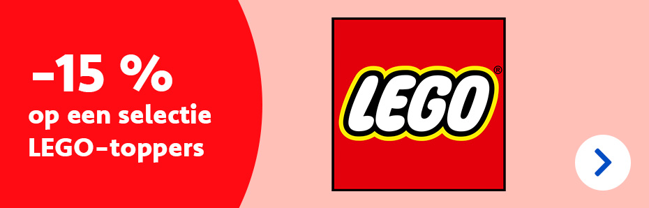 Nog t.e.m. 11 juni profiteer je van 15 % korting op een mooie selectie LEGO-toppers! Ontdek ze allemaal in je DreamLand-winkel of op dreamland.be!