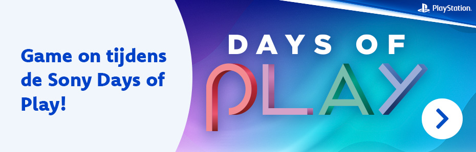 Echte gamers weten waar ze van 2 tot 12 juni aan toe zijn. Tijdens de Sony Days of Play draait alles rond de nieuwste Playstation-games en accessoires! Hoeveel heb jij er al gescoord?