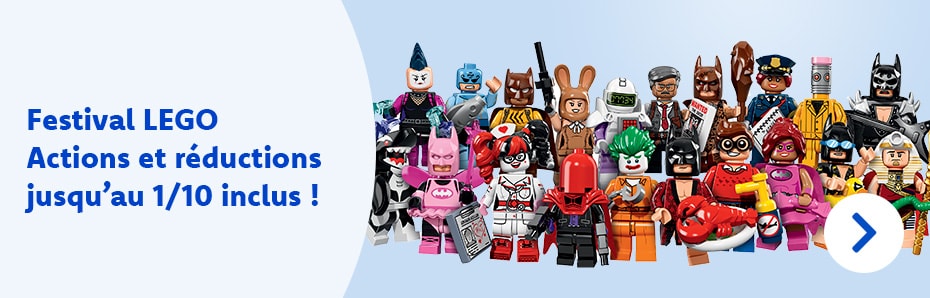 Le Festival LEGO bat son plein jusqu’au 1er octobre inclus chez DreamLand. Participez au concours, recevez un bon et profitez de différentes réductions.
