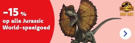 Nog t.e.m. 24/09/2023 profiteer je van 15% korting op alle Jurassic World-speelgoed! Ontdek alle toppers in je DreamLand-winkel of op dreamland.be!