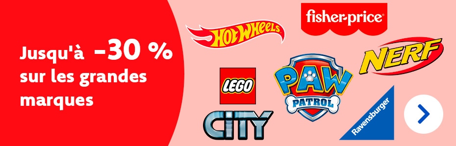 Festival des marques chez DreamLand ! Jusqu’au 15/10 inclus, vous recevez jusqu’à 30 % de réduction sur de grandes marques de jouets. Profitez-en vite ! 