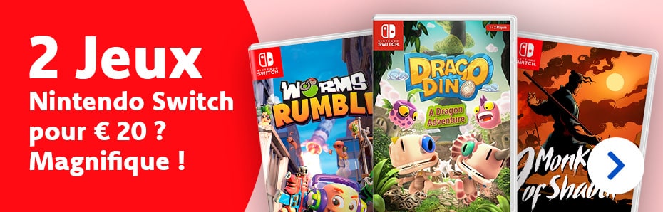 2 jeux Nintendo Switch pour € 20, à ne pas manquer !
