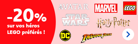 Chez DreamLand, vos héros LEGO Star Wars, Harry Potter, Marvel, DC, Avatar et Indiana Jones sont actuellement à -20 %. Découvrez l’action !