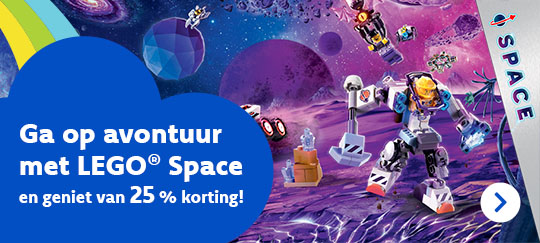 Stap in je ruimtepak en bereid je voor op een buitengewoon avontuur met LEGO® Space!