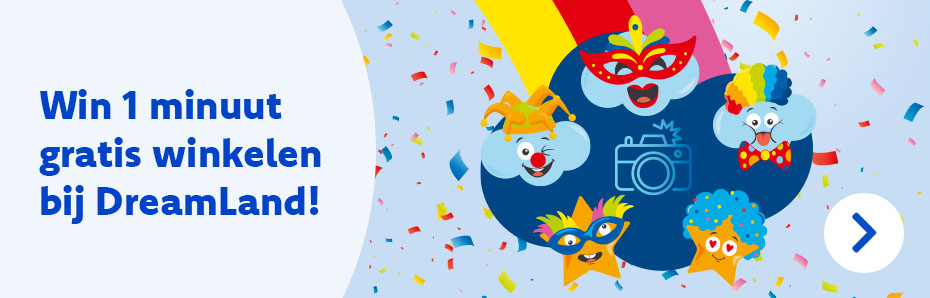 Win 1 minuut gratis winkelen bij DreamLand!