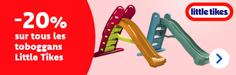Assurez-vous que vos enfants s’amusent cet été avec -20 % sur les toboggans Little Tikes ! Offrez-leur le plaisir de glisser et jouer dans le jardin.