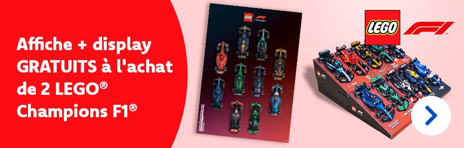 Affiche + display LEGO F1 gratuite