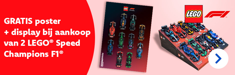 Gratis LEGO F1 poster + display