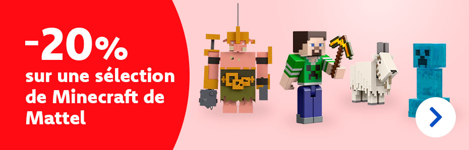 -20 % sur Minecraft de Mattel