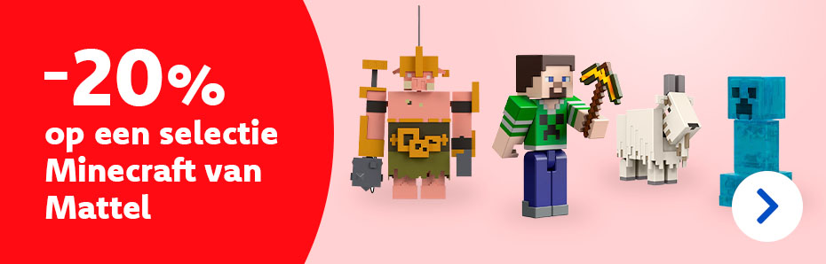 -20% op Minecraft van Mattel