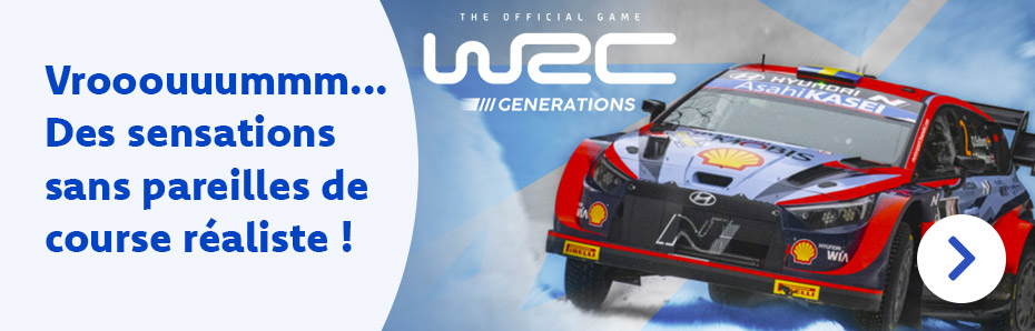 Pilote des voitures puissantes dans les rallyes les plus célèbres de tous les temps grâce à la simulation de rallye authentique et complète de WRC Generations sur la PS5. Découvre un niveau de réalisme sans précédent !