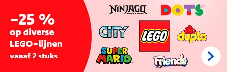 Paasactie: -25 % op een selectie LEGO bij aankoop vanaf 2 stuks