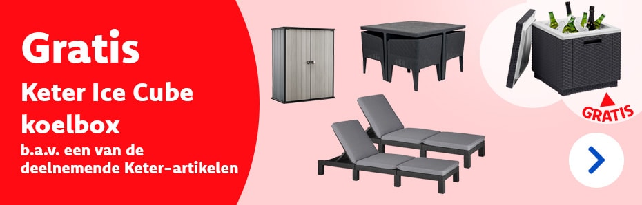 GRATIS Keter Ice Cube koelbox b.a.v. een selectie Keter-artikelen.