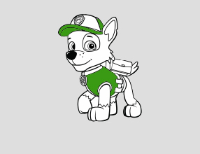 Kleurplaat Rocky PAW Patrol Kleurplaat Rocky PAW Patrol